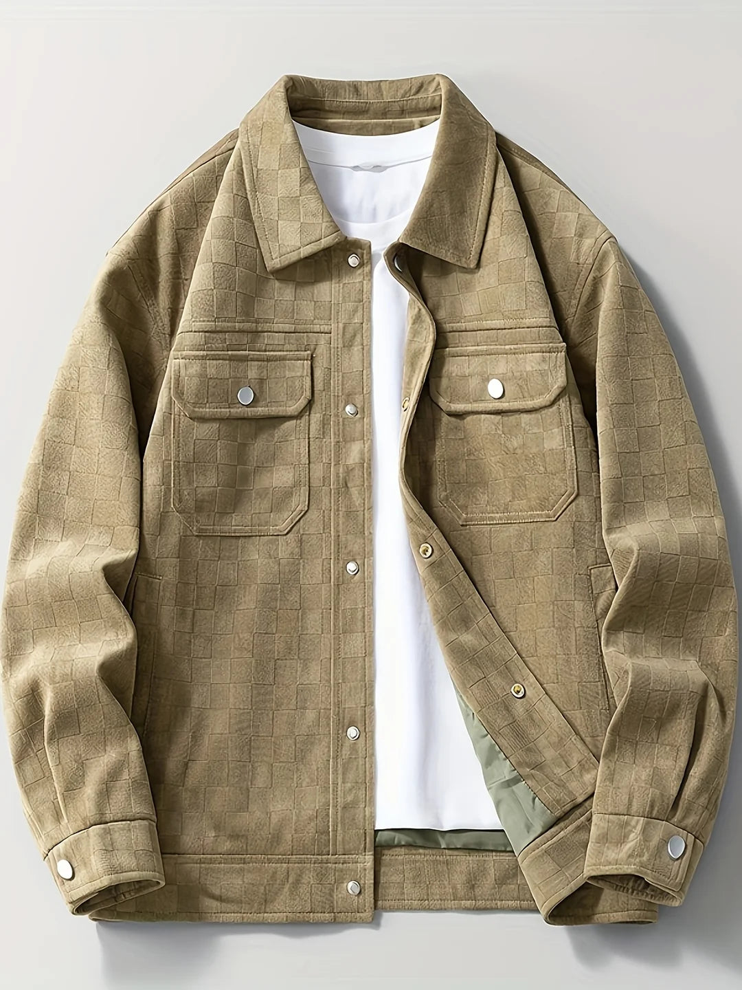 Marlow | Chequer Suede Jacket