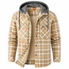 Callum | Hooded Plaid Jacket