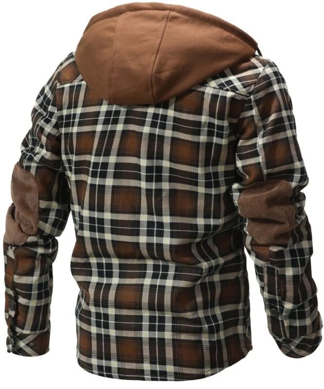Callum | Hooded Plaid Jacket