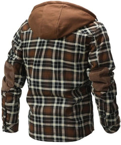 Callum | Hooded Plaid Jacket