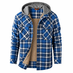 Callum | Hooded Plaid Jacket