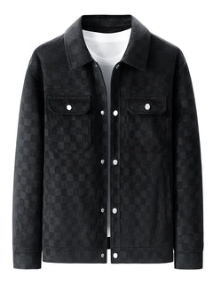 Marlow | Chequer Suede Jacket