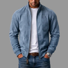 Beckett | Suede Bomber Jacket