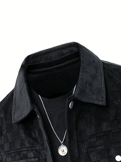 Marlow | Chequer Suede Jacket
