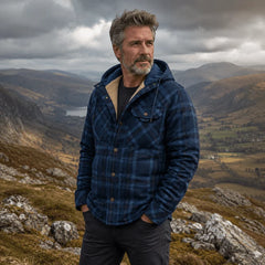 Callum | Hooded Plaid Jacket