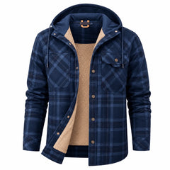 Callum | Hooded Plaid Jacket
