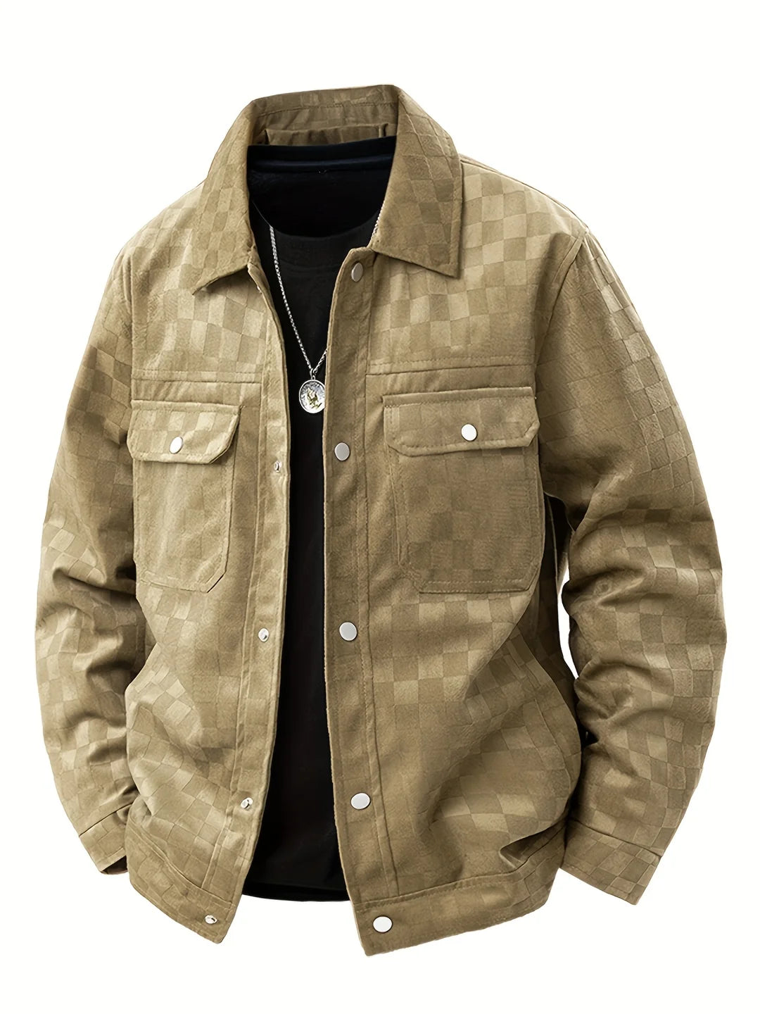 Marlow | Chequer Suede Jacket