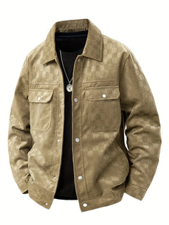 Marlow | Chequer Suede Jacket