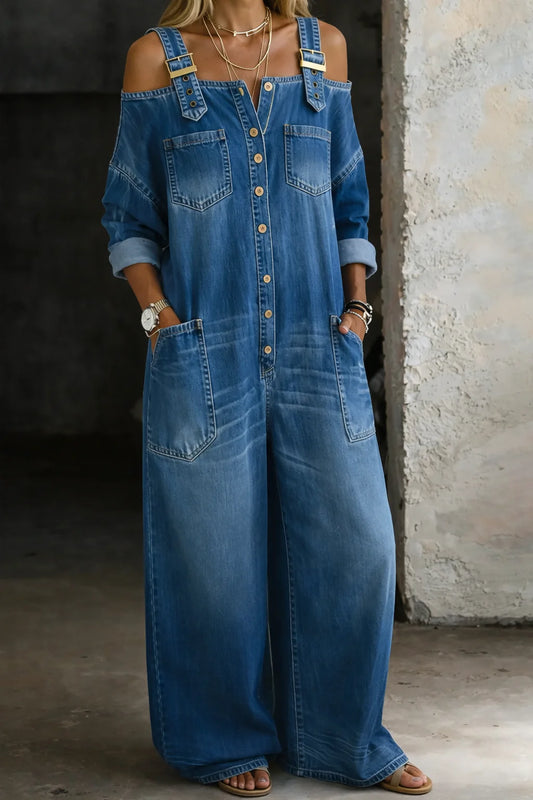 Isla | Denim Jumpsuit