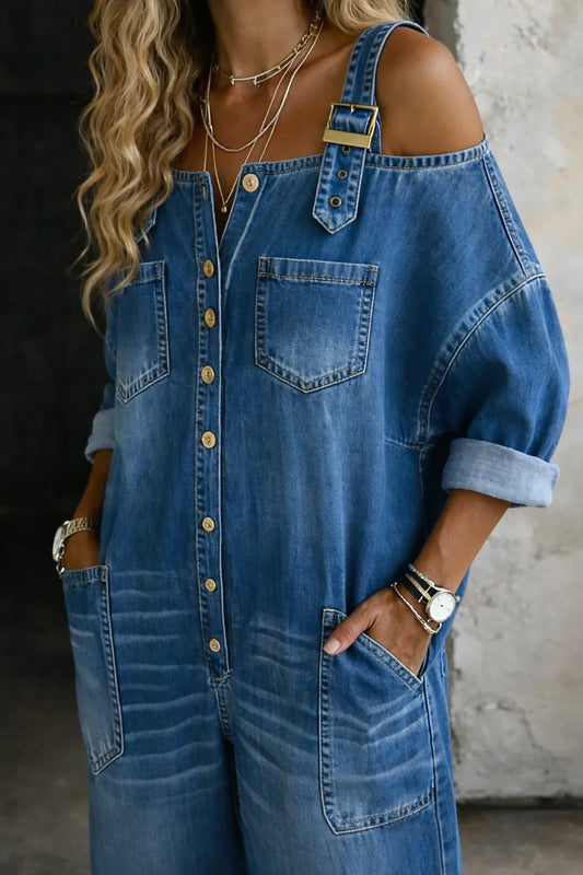 Isla | Denim Jumpsuit