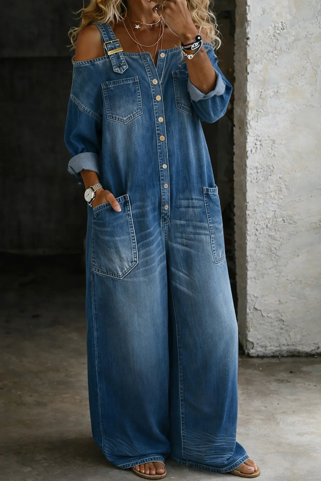 Isla | Denim Jumpsuit