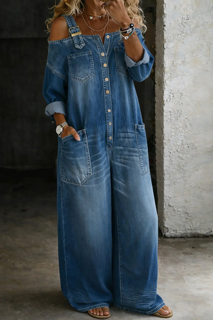 Isla | Denim Jumpsuit