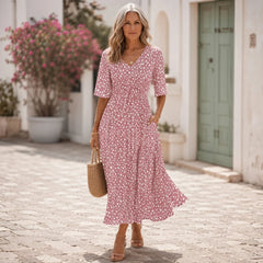 Clara | Effortless Midi Dress with Tummy-Smoothing Design