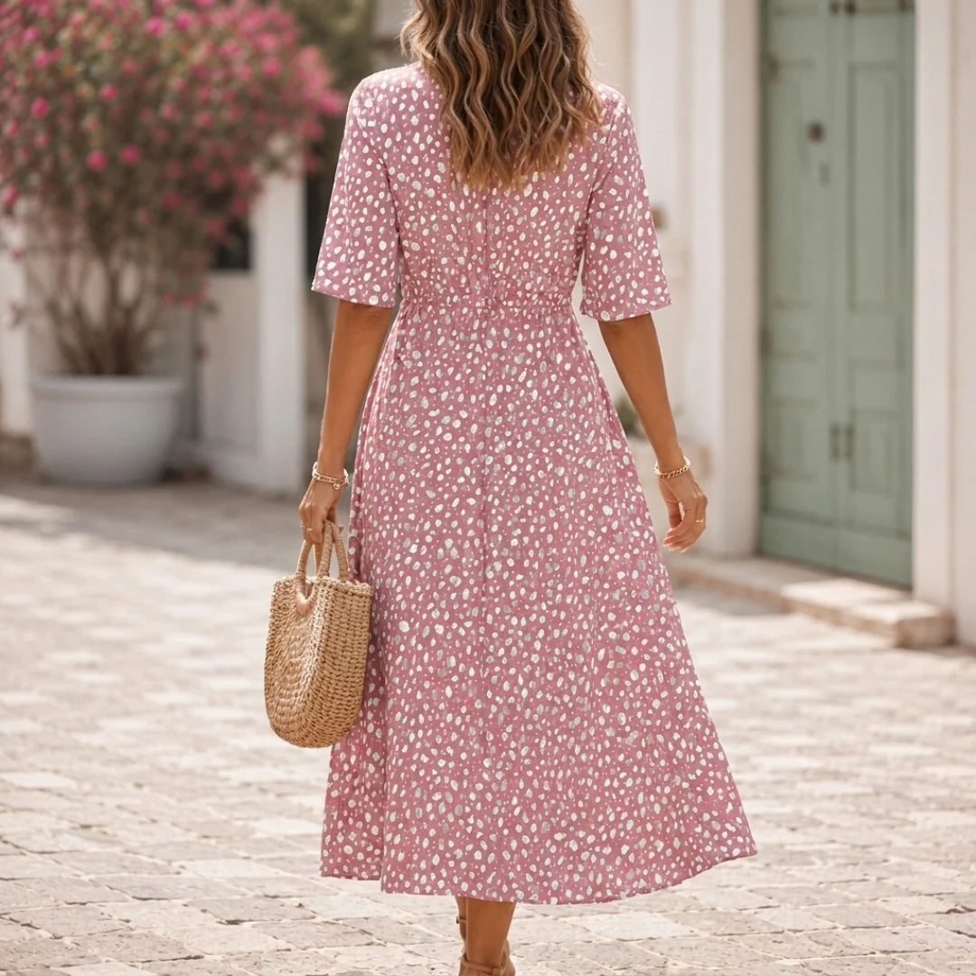 Clara | Effortless Midi Dress with Tummy-Smoothing Design